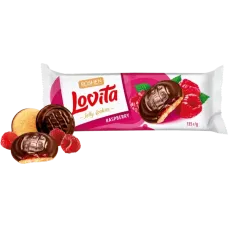 Roshen - Lovita Jelly Cookies Biscuits Raspberry Flavoured Jelly Filling 135g