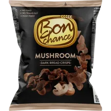 Bon Chance - Dark Bread Crisps with Mushroom 120g