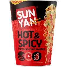 Sun Yan - Asian Style Cup Noodles Hot and Spicy Flavour 65g
