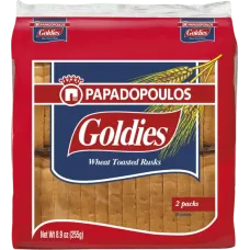 Papadopoulos - Goldies Wheat Rusks 255g