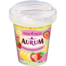 Aurum - FreshreFresh Strawberry Banana Flavoured Sherbet in Plastic Cup 150ml