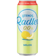 Utenos - Radler Melon Flavour Drink 0.0% 0.5l Can
