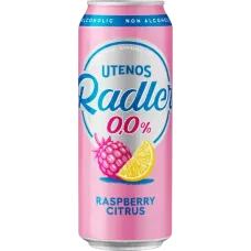 Utenos - Radler Raspberry Citrus Drink 0.0% 0.5l Can