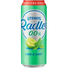 Utenos - Radler Lime Mint Flavour Drink 0.0% 0.5l Can