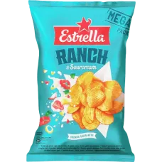 Estrella - Crinkle Cut Potato Chips Ranch Taste 250g