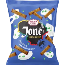 Baltasis Pyragas - Fried Bread Sticks Sour Cream and Onion Flavour 100g