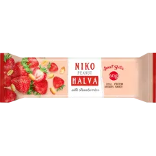 Niko - Peanut Halva Bar with Strawberries 60g