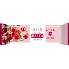 Niko - Peanut Halva Bar with Cherries 60g