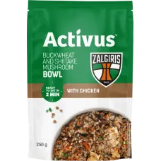 Activus - Organic Buckwheat with Chicken Ready Meal (Zalgiris Edition) 250g