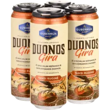 Gubernija - Bread Kvass Dark Rye Can 4 Pack with Plastic Rings 4x500ml