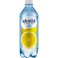 Akvile - Lemon Flavour Carbonated Water 600ml