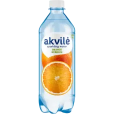 Akvile - Orange Flavour Carbonated Water 600ml