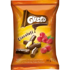 Gusto - Chocolate Corn Puffs with Raspberry Flavor 50g