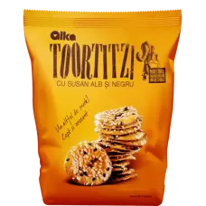 Alka - Toortitzi Squeezed Pretzel Chips with Black and White Sesame 180g