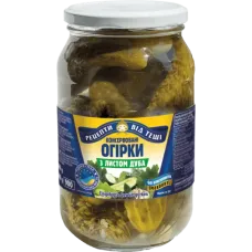 Teshchiny Recepty - Ukrainian Pickled Cucumbers with Oak Leaf 900ml