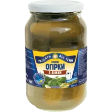 Teshchiny Recepty - Ukrainian Cucumbers in Brine from Barrel 900ml