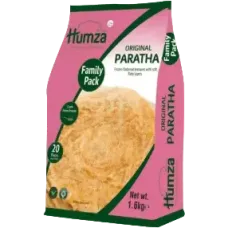 Humza - Frozen Paratha (Flatbread) Plain Family Pack 1600g