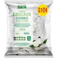 Surya - Frozen Cassava Chunks 1kg (PM 2 for 