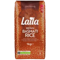Laila - Brown Basmati Rice Brick Pack 1kg