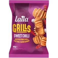 Laila - Crispy Potato Grills with Sweet Chilli 80g