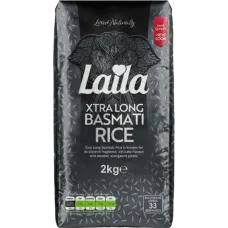Laila - Xtra Long Grain Basmati Rice 2kg