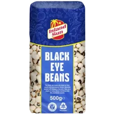 Island Sun - Black Eye Beans Brick Pack 500g