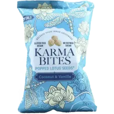 Karma Bites - Popped Water Lily Seeds Coconut and Vanilla 25g