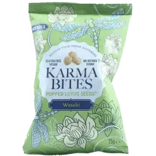 Karma Bites - Popped Water Lily Seeds Wasabi 25g