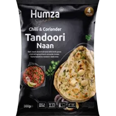 Humza - Chilli and Coriander Tandoori Naan 300g