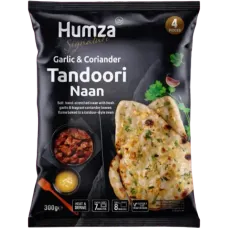 Humza - Garlic and Coriander Tandoori Naan 300g