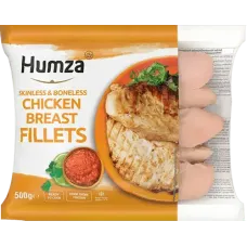 Humza - Skinless and Boneless Chicken Breast Fillets 500g