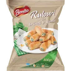 Bonito - Frozen Rolls with Cheese and Spinach 800g