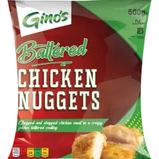 Ginos - Frozen Chicken Battered Nuggets 500g