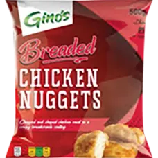 Ginos - Frozen Chicken Breaded Nuggets 500g
