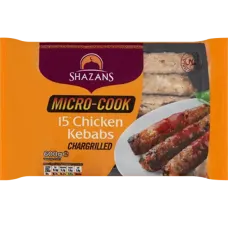 Shazans - Frozen Chicken Kebab Microcook 600g