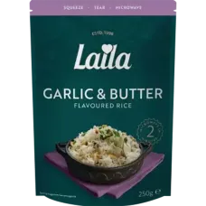 Laila - Garlic and Butter Microwave Rice 250g
